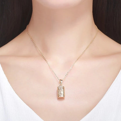 Vintage love perfume bottle pendant