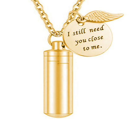 Stainless Steel Small Cylinder Perfume Bottle